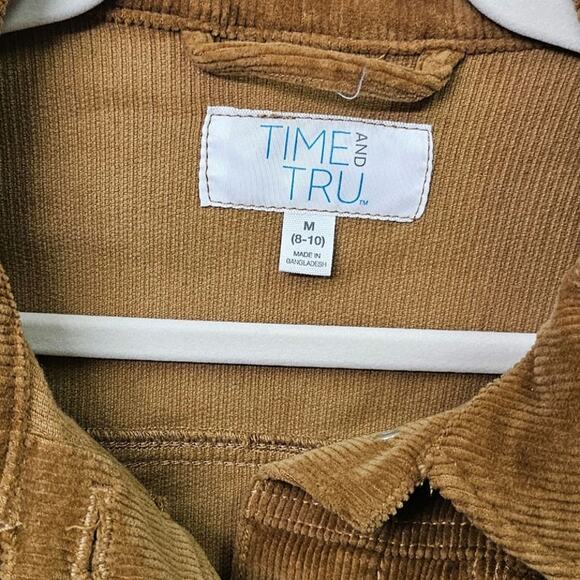 Cropped Corduroy Tan Jacket Size M - Picture 3 of 6